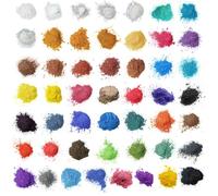 Mica Cosmetic Powder 50 Colours 50x10g Multi Candle Melts Bath Bombs Soap Resin Dye Set DIY Makeup Epoxy Resin Slime