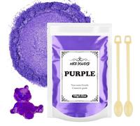 Mica Powder 100g, Epoxy Resin Pigment Powder Suitable for Soap Paint, Cosmetics, Lip Gloss, Eyeshadow, Bath Bomb, Candle, Resin Powder Paint(Purple)