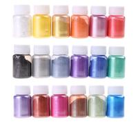 Mica Powder-18 Color Pigment Supply Pearls for Makeup/Lip Gloss Coloring/soap Making/epoxy Dye/Colorant Craft Pearl Powder for Face