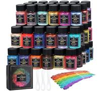 Mica Powder, 72 Colors (10g), Pigment for Epoxy Resin, Soap, Bath Bomb