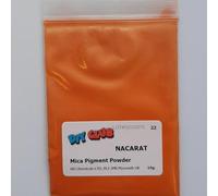 Mica Powder Pigment Dye - 10g Bag - Ultra-Fine Colorant for Epoxy Resin, Soap Making, Candles, Slime, Nail Art, Jewelry Making - Safe & Non-Toxic Pigment Vibrant Colour (Nacarat)