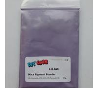 Mica Powder Pigment Dye - 10g Bag - Ultra-Fine Colorant for Epoxy Resin, Soap Making, Candles, Slime, Nail Art, Jewelry Making - Safe & Non-Toxic Pigment Vibrant Colour (Liliac)