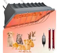 Micacorn 250W Heat Lamp for Chicks, Brooder Infrared Heater Lamp Adjustable Hanging Height Chicken Coop Heater with High/Low Switch Waterproof For Chicks, Ducklings, Puppies, Pets