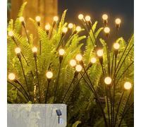 Micacorn Solar Garden Lights Christmas Lights Solar Firefly Lamp 6 Pack 8 Modes 48 LEDs Swaying Solar Firefly Lights Waterproof Decorative Lights with Remote for Wedding Pathway Christmas Decoration