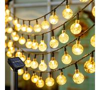 Micacorn Solar String Lights - 39ft Crystal Ball Fairy Lights with 100 LEDs, 8 Modes, Waterproof for Garden, Party, Wedding & Christmas Decorations
