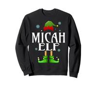 MICAH Elf Xmas Funny Men's Family Matching Christmas MICAH Sweatshirt