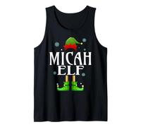 Micah Elf Xmas Funny Men's Family Matching Christmas Micah Tank Top