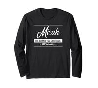 Micah Personal Personalized Brand Name You Trust Awesome Long Sleeve T-Shirt