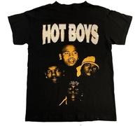 MICAOJI by KIY Vintage Hot Boyz T Shirt Black 3XL