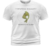 MICAOJI Cotton T Shirt Spandau Ballet Journeys to Glory Album John Keeble Gary Kemp White L