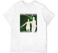 MICAOJI Men's Robert Palmer Sneakin' Sally Through The Alley T Shirt White M