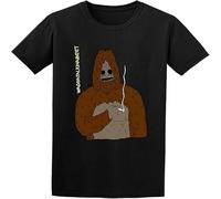 MICAOJI Sassy The Sasquatch Big LEZ Show Un Whatcha Talk Funny Cotton T Shirt Mens Black S