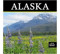 MICASA Alaska 2026 Wall Calendar 12 Month | 12" x 24" Open | Thick & Sturdy Paper | Giftable | Calendar 2026