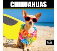 MICASA Chihuahuas 2026 Wall Calendar 12 Month | 12" x 24" Open | Thick & Sturdy Paper | Giftable | Calendar 2026