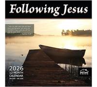 MICASA Following Jesus 2026 Wall Calendar 12 Month | 12" x 24" Open | Thick & Sturdy Paper | Giftable | Calendar 2026