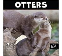 MICASA Otters 2026 Wall Calendar 12 Month | 12" x 24" Open | Thick & Sturdy Paper | Giftable | Calendar 2026