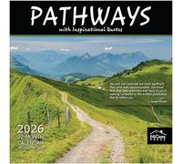 MICASA Pathways with Inspirational Quotes 2026 Wall Calendar 12 Month | 12" x 24" Open | Thick & Sturdy Paper | Giftable | Calendar 2026