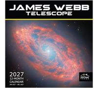 MICASA PRESS James Webb Telescope 2027 Wall Calendar 12 Month | 12" x 24" Open | Thick & Sturdy Paper | Science Space Calendar 2027