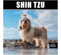 MICASA Shih Tzu 2026 Wall Calendar 12 Month | 12" x 24" Open | Thick & Sturdy Paper | Giftable | Calendar 2026