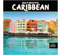 MICASA Wild & Beautiful Caribbean 2026 Wall Calendar 12 Month | 12" x 24" Open | Thick & Sturdy Paper | Giftable | Calendar 2026