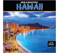 MICASA Wild & Beautiful Hawaii 2026 Wall Calendar 12 Month | 12" x 24" Open | Thick & Sturdy Paper | Giftable | Calendar 2026