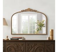 Micasso Vintage Wall Gold Mirror: 24"x 32" French Baroque Antique Mirror - Traditional Ornate Decorative Arched Mirrors for Wall/Bathroom/Entryway/Fireplace/Hallway - Home Decor for Living Room