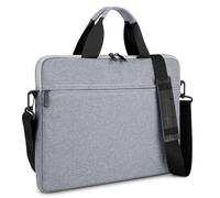 MicaYoung 14-15 Inch laptop Shoulder Messenger Bag Carrying Case Briefcase Slim Protective Computer Sleeve with Handle Strap Pocket for MacBook Acer ASUS HP Surface Dell Chromebook, Grey