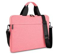 MicaYoung Laptop Sleeve Case 15.6-16 Inch Lightweight Waterproof Shoulder Bag Compatible with 15.6 inch Notebook Chromebook Acer Asus Dell HP Thinkpad, Pink