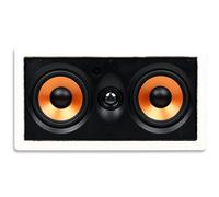 Micca M-CS Dual 5.25 Inch 2-Way MTM In-Wall Speaker with Pivoting 1" Silk Dome Tweeter (Each, White)