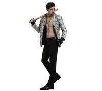 miccostumes Men's Dragon Cosplay Costume Snakeskin Jacket (Medium)