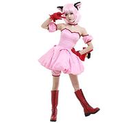 miccostumes Women's Costume Anime Cat Cosplay Outift Short Light Pink Dress Choker Cat Ears and Tail(Small)