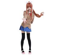 Miccostumes Women's DDLC Monika Cosplay Costume Uniform Outfit (M)