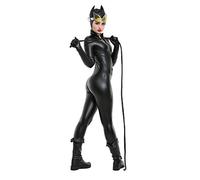 miccostumes Women's Super Heroine Bodysuit Cosplay Costume with Whip Headcover - black - Medium