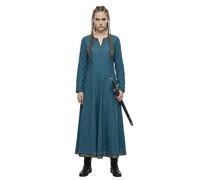 miccostumes Women's Viking Dress Medieval Costume Linen Blend Long Sleeves Renaissance Underdress