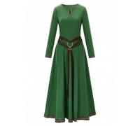 miccostumes Women's Viking Medieval Dress with Belt Large