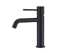Mice Brass Basin Tap 2 Way Hot / Cold Water Basin Tap Matte Black