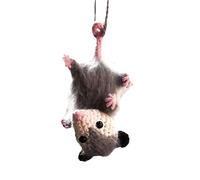 Mice Car Ornament - Handmade Knitted Mouse, Adorable Aesthetic Charm, Crochet Animal Featuring Hanging String Loop | Professional Rear View Mirror Decor For Women Travel Holiday Use