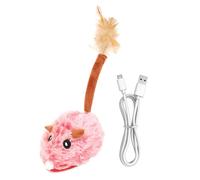 Mice Cat Toy, Electronic Mice Toy, Toy with Feather Tail, Funny Cat Mice Toy, Realistic Mice Kitten Teaser Wand