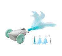 Mice Cat Toys for Indoor Cats USB Rechargeable Light Up Squeaky