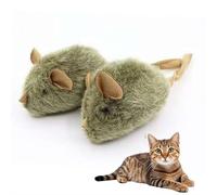 Mice Cat Toys, Interactive Electric Toy with Self-Moving Action, Play Mices Realistic Safe Squeak, Realistic Size Kitten Mice Toy for Feline Bored Indoor Adult Cat Biting Teething Chew Enrichment