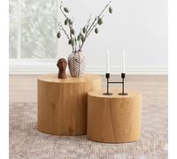 Mice Coffee Table - Set of 2 - Oak Oval