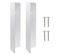 Mice Door Barrier, 2 Pieces Filler Cover, 7x1.57 Inches Door Blocker with Sturdy Design, Stainless Steel Snake Proof Accessory, Bottom Sealer with Practical Style, Gap Barrier for Indoor and Outdoor