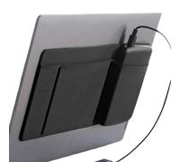 Mice Holder, Organizer Sleeve, 10.71inch Laptop Adhesive Wireless Holder with 3 Pockets, Electronics Accessories for Commuting, Business Meeting, Men, Women, Study, Cafes, Library, Black