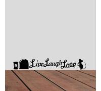 Mice Hole Skirting Board Sticker - Stickers for Cats - Home Decor - Wall Art - Wall Decal Sticker (Live Laugh Love)