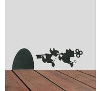 Mice Hole Skirting Board Sticker - Stickers for Cats - Home Decor - Wall Art - Wall Decal Sticker (Mice with Keys)