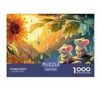Mice in Flower GardenUltimate Challenge Jigsaw Puzzles for Adults Conquer The 1000-Piece (Advanced) Impossible, Hard, And Difficult Challenging Puzzle Educational Games - This Is The Pinnacle Gift Ji