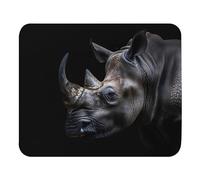 Mice Mat Black Rhino Animal Rectangular Soft Gaming Mousepad Comfortable Mouse Pad For Home Office Pc 25X30Cm