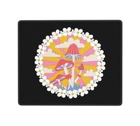 Mice Mat Funny Mushrooms Improves Speed And Precision Desk Pad Stitched Edges Mouse Pad For Pc Desk Laptop 25X30Cm
