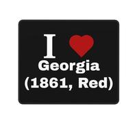 Mice Mat I Love Georgia Comfortable Gaming Mousepad Improves Speed And Precision Mouse Mat For Pc Work Office 25X30Cm