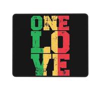 Mice Mat Jamaican Reggae Stitched Edges Gaming Mousepad Improves Speed And Precision Desk Pad For Laptop Office Home 25X30Cm